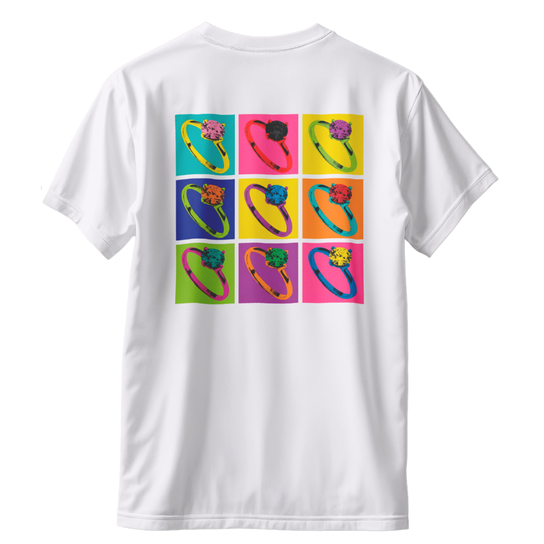 Playera Pop Art 9 Rings