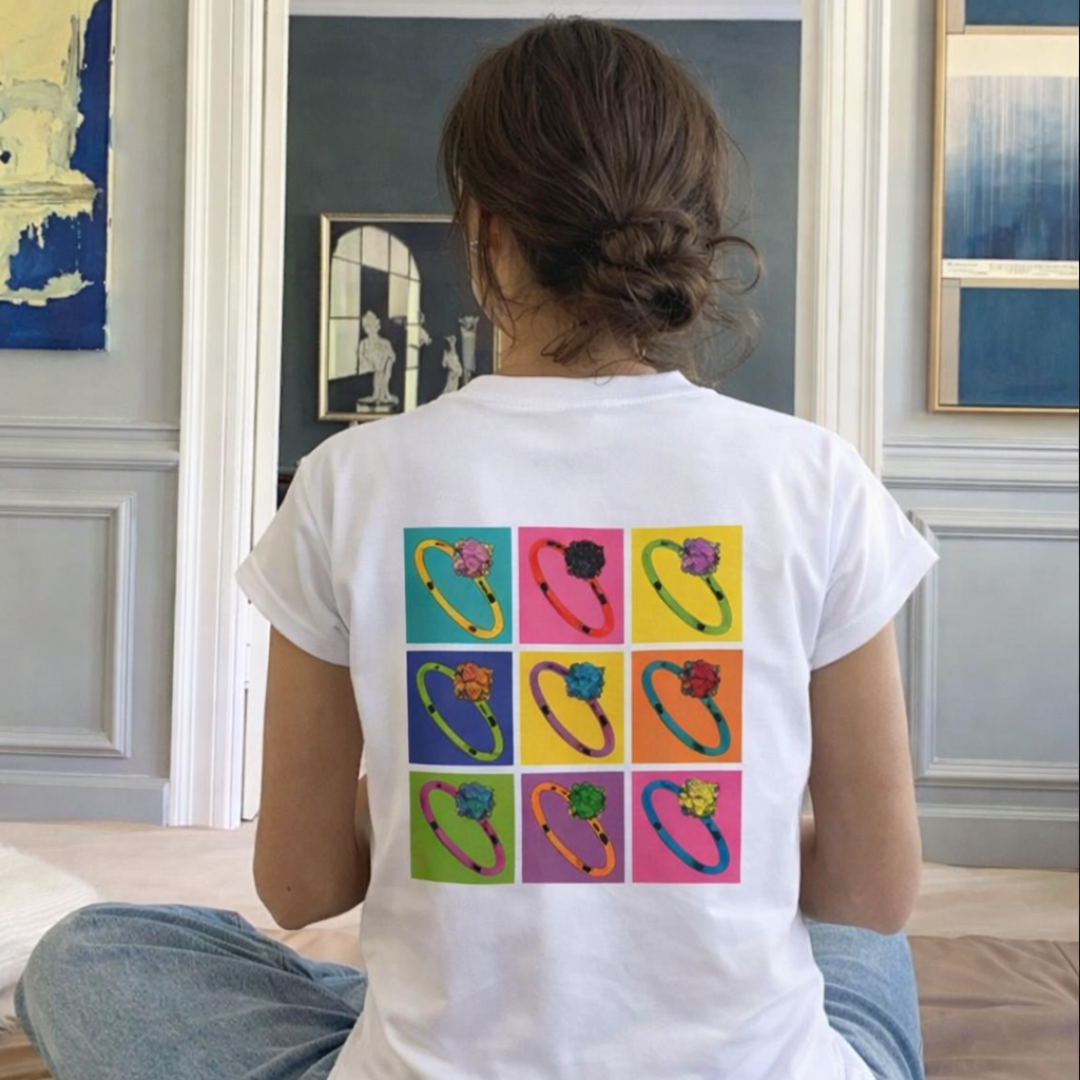 Playera Pop Art 9 Rings