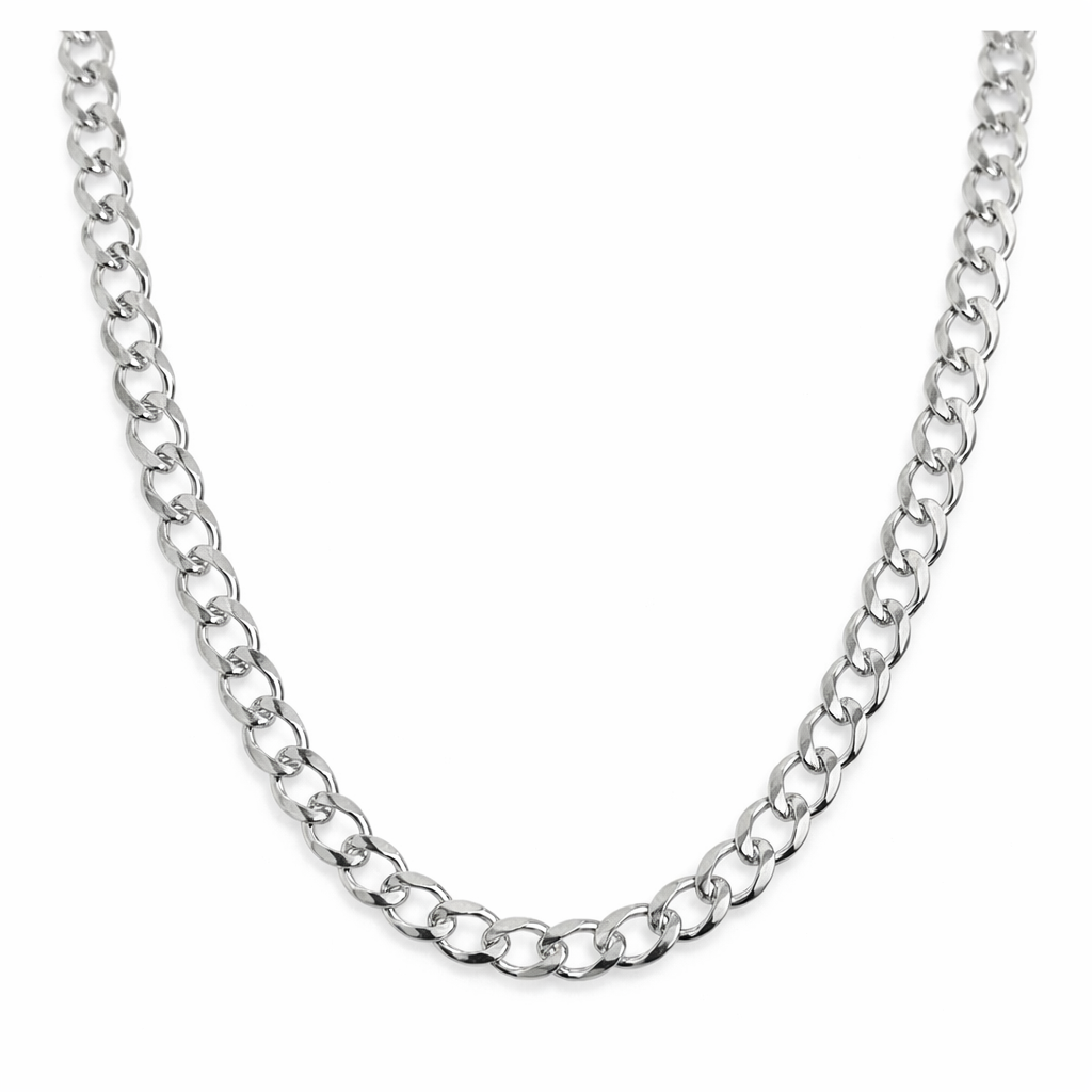 Cadena Barbada Plata 0.925